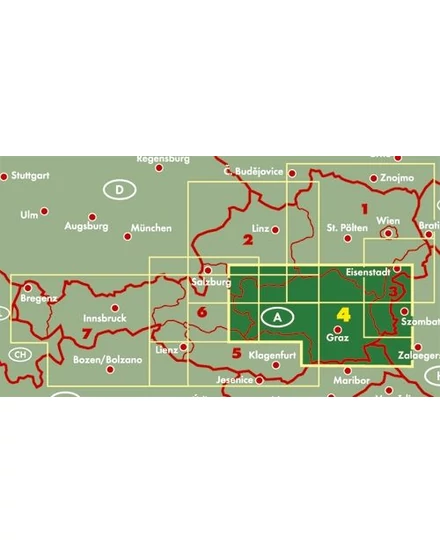 Cartographia Ausztria 4. Stájerország autó- és szabadidő térkép - Freytag - 9783850843447