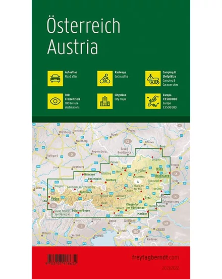 Cartographia-Ausztria atlasz (kempingezőknek) - Freytag-9783707918632