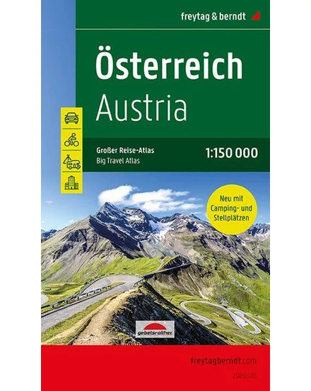 Cartographia-Ausztria atlasz (kempingezőknek) - Freytag-9783707918632