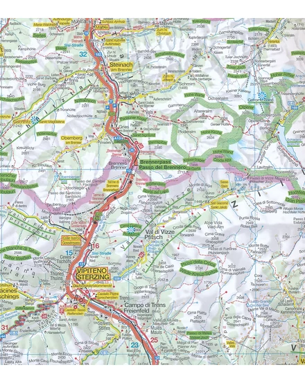 Cartographia Ausztria résztérkép  3. - Vorarlberg - Tirol - Felső-Bajorország - Dél-Tirol - Marco Polo-9783829740487