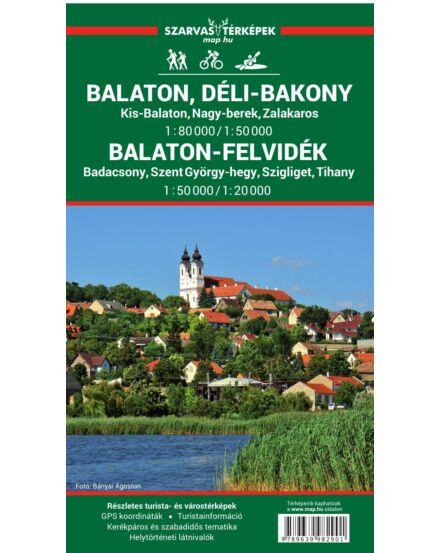 Cartographia Balaton és Balaton-felvidék turistatérkép 9789639982901