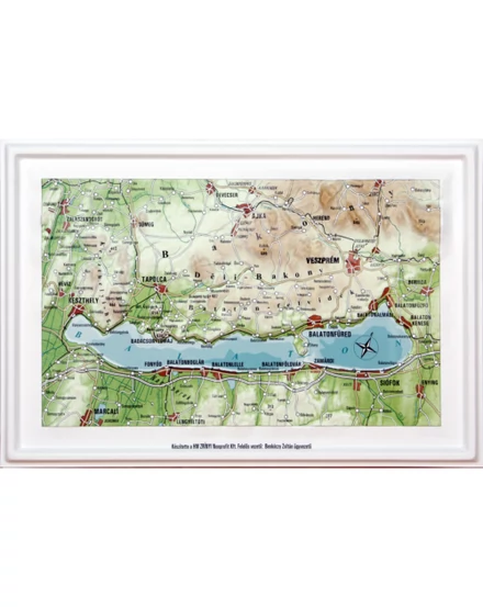 Cartographia Balaton dombortérkép 26 x 18 - HM 2000000012483