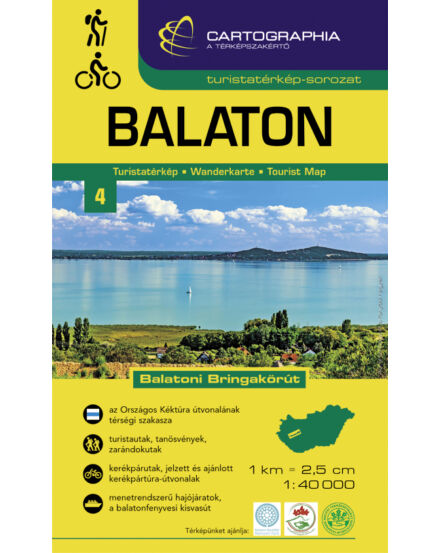 Cartographia Balaton turistatérkép 1:40 000 [4] 9789633527917