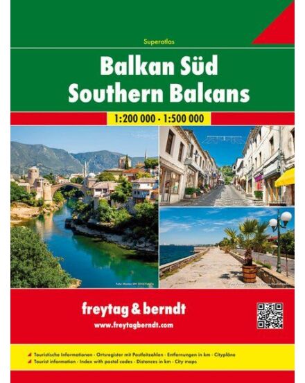 Cartographia Balkán-Dél atlasz 1:200 000 Freytag 9783707914207