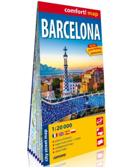 Cartographia Barcelona Comfort térkép-ExpressMap-9788381902977