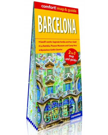 Cartographia Barcelona (map&amp;guide) laminált térkép 9788380463035