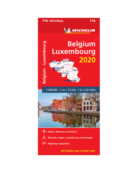 Cartographia Belgium és Luxemburg térkép (716) 9782067244191