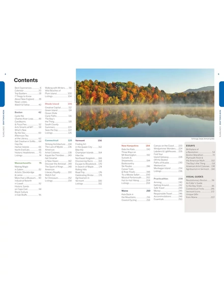 Cartographia New England (Experience) képes útikönyv Lonely Planet-9781837583133
