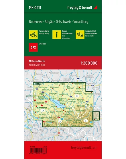 Cartographia Bodeni-tó motoros térkép - Freytag-9783707919837