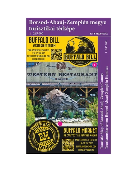Cartographia Borsod-Abaúj-Zemplén megye térképe - Stiefel 2000000012414