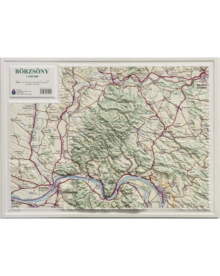 Cartographia Börzsöny dombortérkép 63x47 cm-HM- 9789632572451