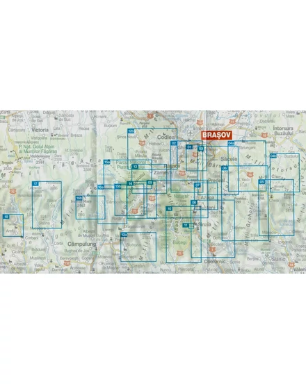Cartographia - Brassó környéke kerékpáros térkép MB03