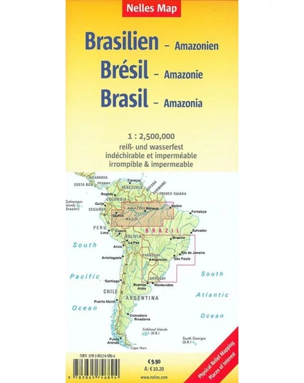 Cartographia - Brazília: Amazonas térkép - 9783865746894