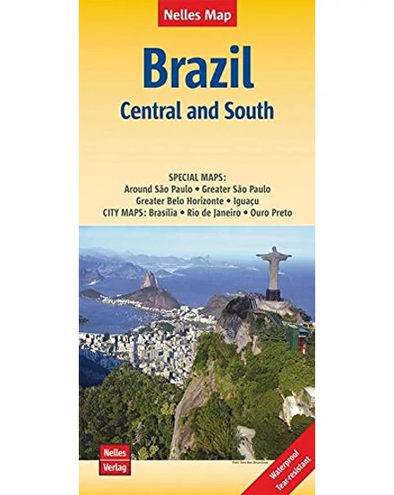 Cartographia - Brazília: Közép és Dél térkép - 9783865740922