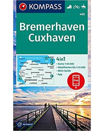 Cartographia K 400 Bremerhaven, Cuxhaven turistatkp. 1:50 000/1:25 000 9783990446089