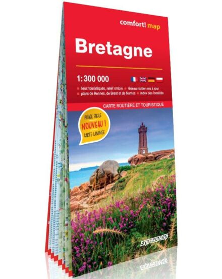 Cartographia Bretagne Comfort térkép- Expressmap-9788381906234