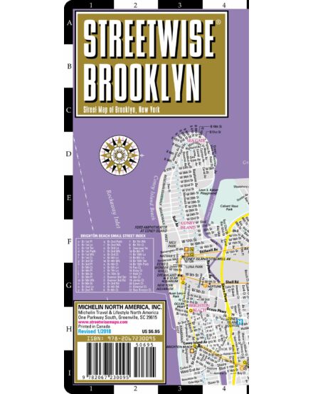 Cartographia Brooklyn (streetwise) várostérkép 9782067230095