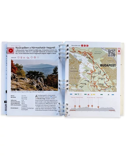 Cartographia Budapest környékének legszebb túrái túrakönyv -9786158184892