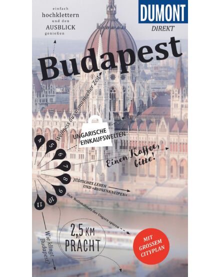 Cartographia Budapest útikönyv (német)- Dumont Direct - 9783616010144