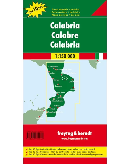 Cartographia Calabria autó- és szabadidő térkép - Freytag - 9783707914931