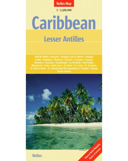 Cartographia Karib szigetek: Kis-Antillák térkép 9783865742872
