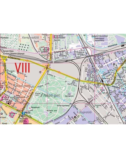 Budapest Comfort térkép (laminált) 2026