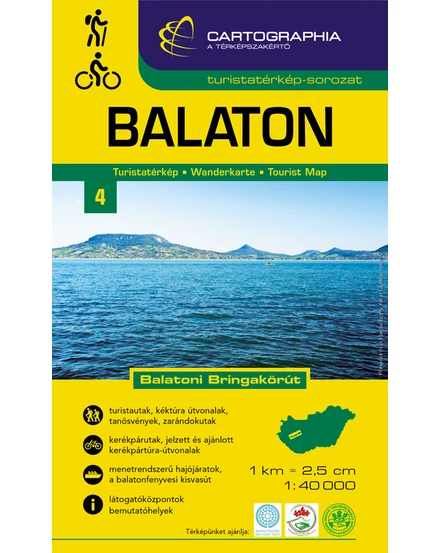 Cartographia Balaton turistatérkép 1:40 000 [4] 9789633531242