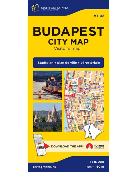 Cartographia Budapest City térkép 9789633539781