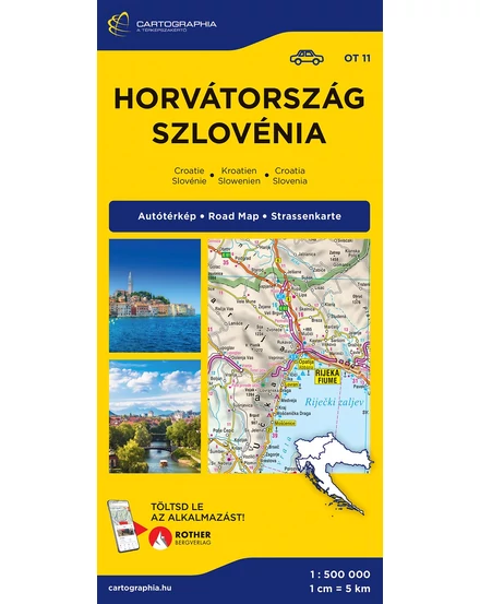 Horvátország-Szlovénia -keményborítós-térkép-Cartographia 9789633538364