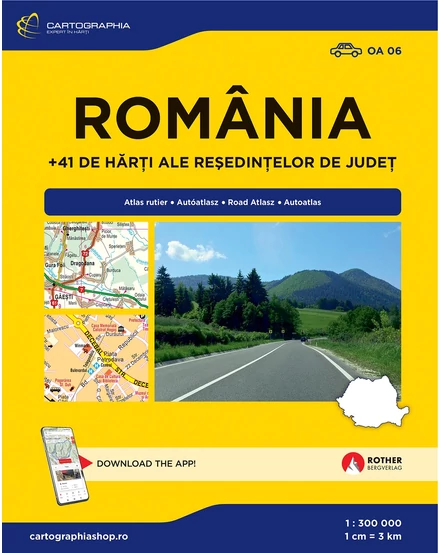 Cartographia Románia autóatlasz 9789633538579