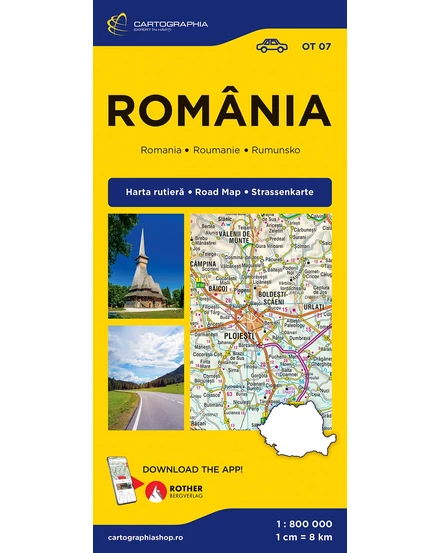 Cartographia Románia autótérkép 9789633539927