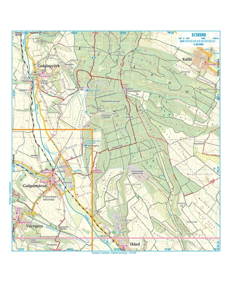 Cartographia Gödöllői-dombság turistatérkép 1:50 000 - Cartographia 9786155864223