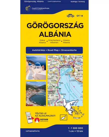 Cartographia Görögország, Albánia autótérkép 9789636800048