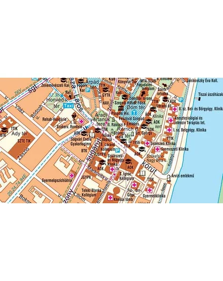 Szeged várostérkép (vármegye térképpel) [VT 22] Cartographia