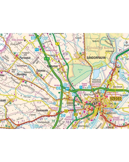 Szeged várostérkép (vármegye térképpel) [VT 22] Cartographia