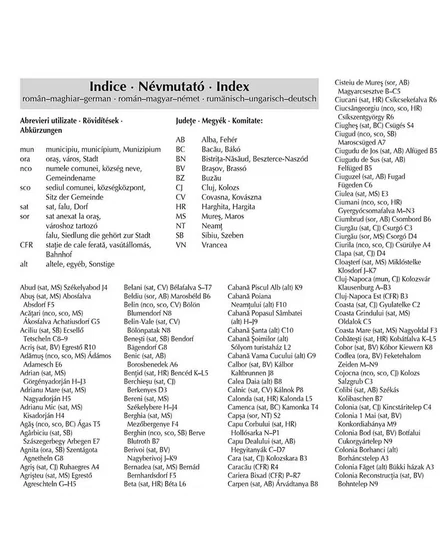 Székelyföld autótérkép