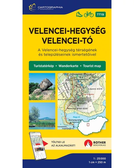 Cartographia Velencei-hegység, Velencei-tó turistatérkép [TT19] 9789633539699