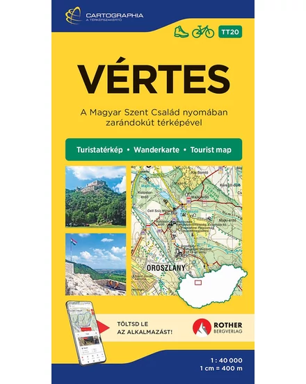 Cartographia Vértes turistatérkép [20] 9789633539682
