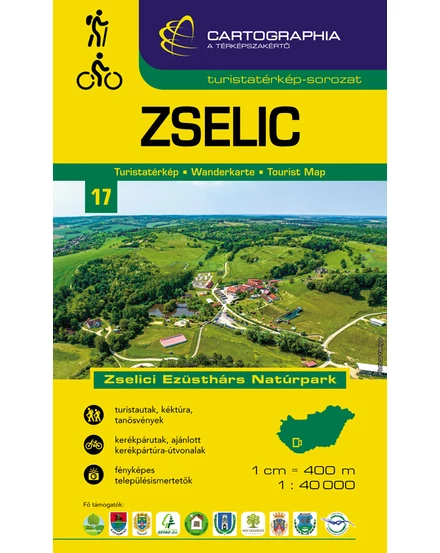 Zselic turistatérkép 1:40 000 Cartographia 2023