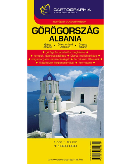 Cartographia Görögország, Albánia autótérkép 9789633524824