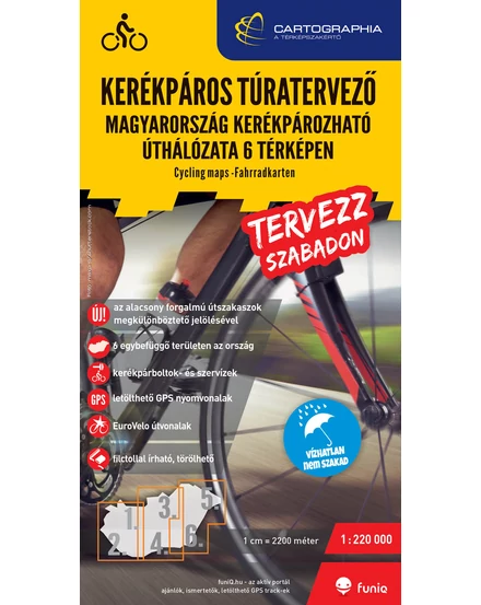 Kerékpáros túratervező Magyarország térképcsomag + ajándék Aktív térkép