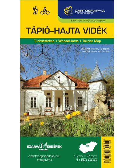 Cartographia Tápió-Hajta vidék turistatérkép 9789639982987