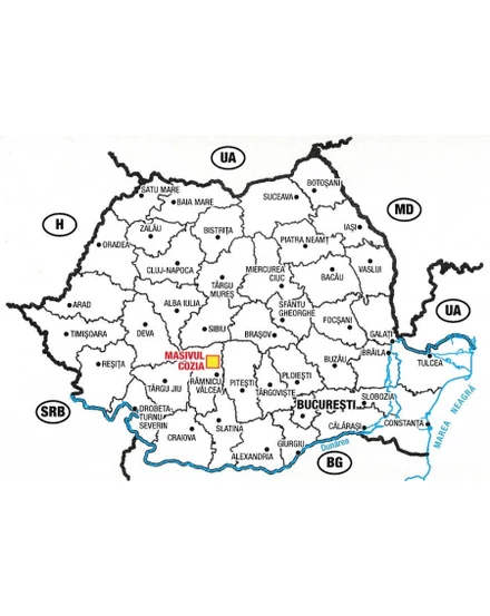 Cartographia - Cozia-hegység turistatérkép MN18