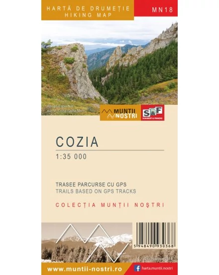 Cartographia Cozia-hegység turistatérkép MN18 -  Schubert & Franzke 5948490930368