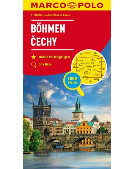 Cartographia Csehország térkép 9783829717953