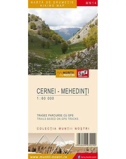 Cartographia Cserna-völgye, Mehádiai-hegység turistatérkép MN14 -  Schubert & Franzke 5948490930634