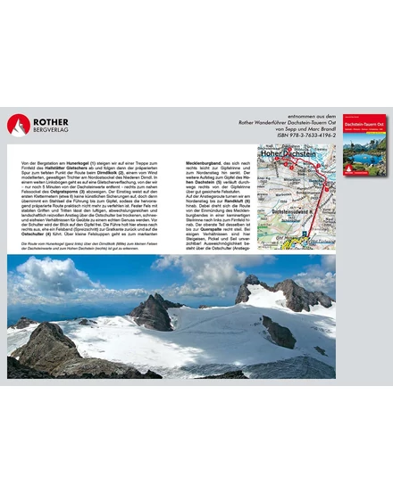 Cartographia Dachstein - Tauern Ost Rother túrakalauz RO 4196 (német) - 9783763341962