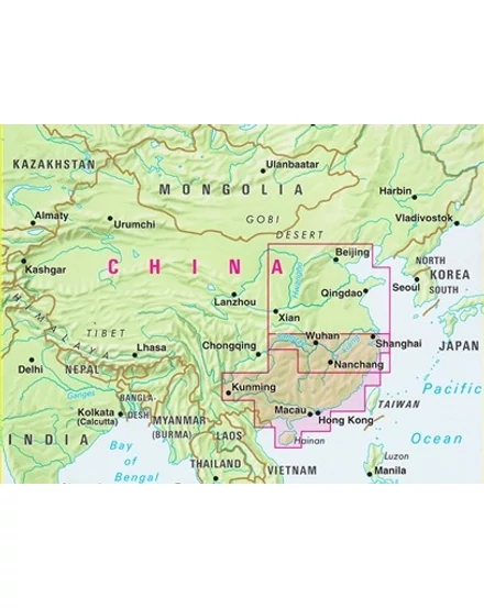 Cartographia - Dél--Kína térkép - 9783865740960