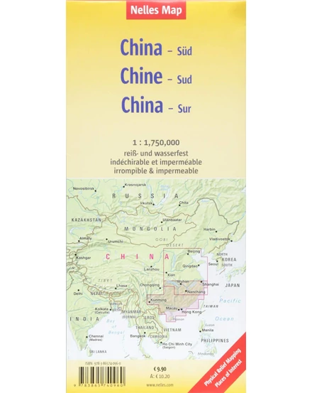 Cartographia - Dél--Kína térkép - 9783865740960