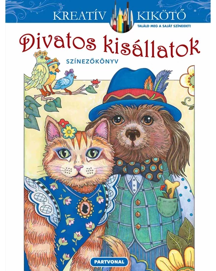 Cartographia Divatos kisállatok színezőkönyv - 9789636090111